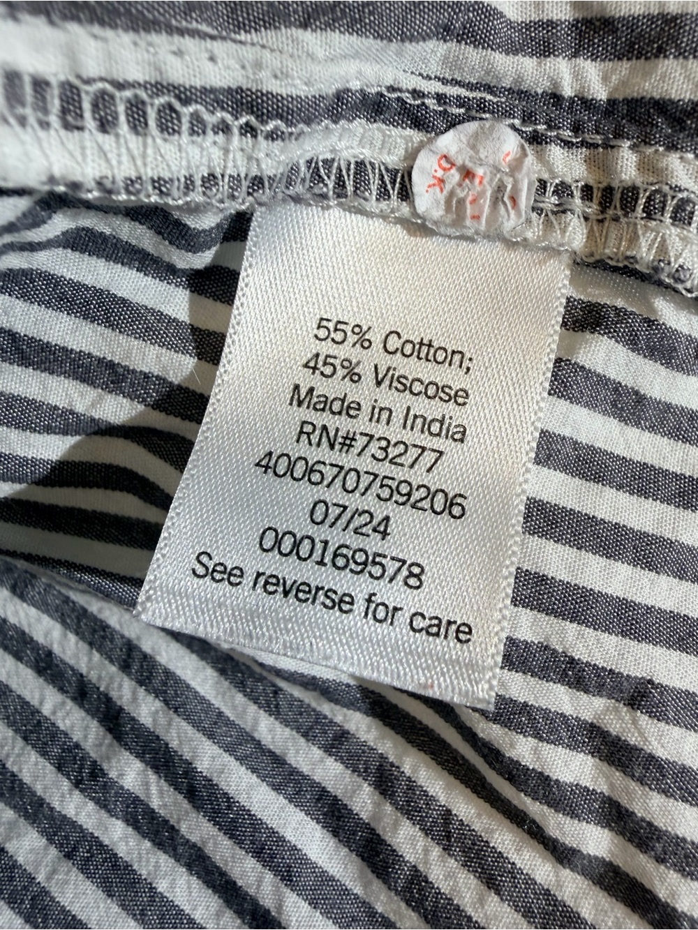 SO The Favorite Button-Down Striped Shirt – Women’s Size XL - Picture 9 of 9